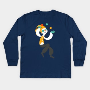 clown juggling Kids Long Sleeve T-Shirt